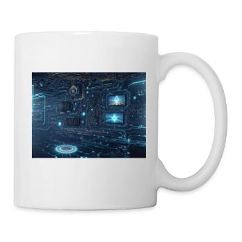 Synthèse de l’avenir de la technologie - Mug blanc - blanc - Droite