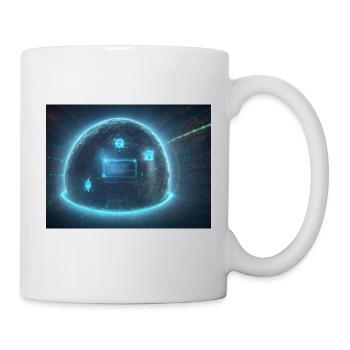 Synthese der Technologie-Zukunft - Tasse - Weiß - Rechts