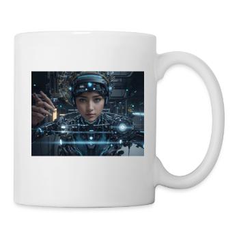 Synthesis of the future of technology - Mug - white - Right