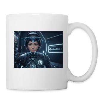 Synthesis of the future of technology - Mug - white - Right
