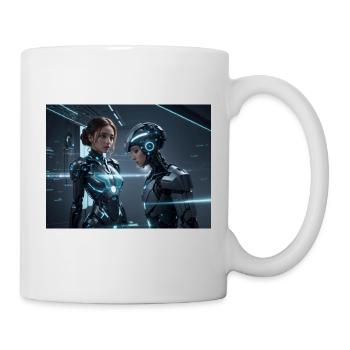Synthesis of the future of technology - Mug - white - Right