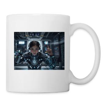 Synthesis of the future of technology - Mug - white - Right