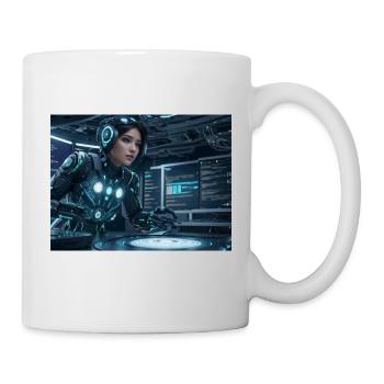 Synthesis of the future of technology - Mug - white - Right