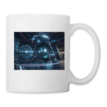 Synthesis of the future of technology - Mug - white - Right