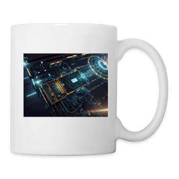 Synthèse de l’avenir de la technologie - Mug blanc - blanc - Droite