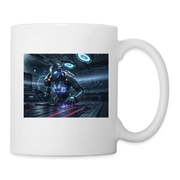 Synthesis of the future of technology - Mug - white - Right