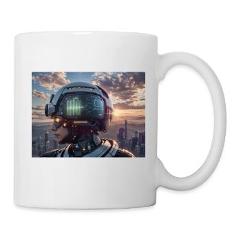 Synthesis of the future of technology - Mug - white - Right