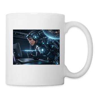 Synthesis of the future of technology - Mug - white - Right