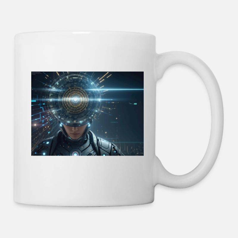 Synthèse de l’avenir de la technologie - Mug blanc - blanc