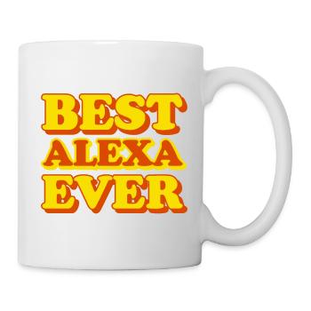 Alexa Vorname lustiges Geschenk - Tasse - Weiß - Rechts
