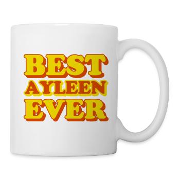 Ayleen Prénom Drôle de cadeau - Mug blanc - blanc - Droite