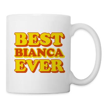 Bianca Vorname lustiges Geschenk - Tasse - Weiß - Rechts
