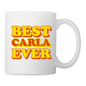 Carla First Name Funny Gift - Mug - white - Right