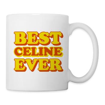 Céline Prénom Drôle de cadeau - Mug blanc - blanc - Droite