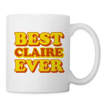 Claire Prénom Drôle de cadeau - Mug blanc - blanc - Droite