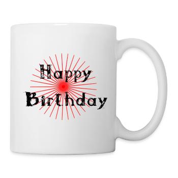 ALLES GUTE ZUM GEBURTSTAG. ALLES GUTE ZUM GEBURTSTAG. JAHRESTAG. - Tasse - Weiß - Rechts