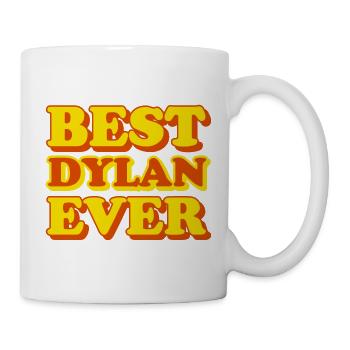 Dylan Vorname lustiges Geschenk - Tasse - Weiß - Rechts