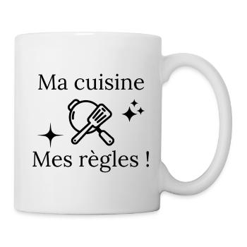 idée de cadeau sur le thème de la cuisine - Mug blanc - blanc - Droite