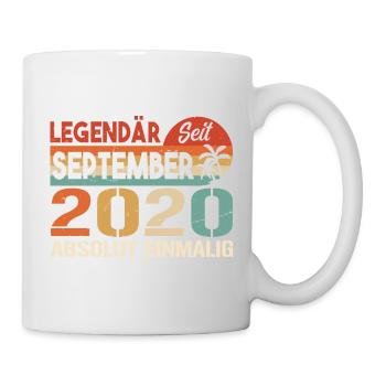 2020 September Vintage Geburtstagsgeschenk 2020 - Tasse - Weiß - Rechts