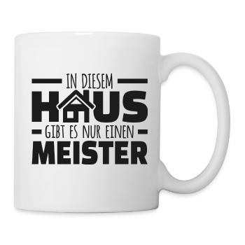 Hausmeister Sprüche Hauswart Facility Manager - Tasse - Weiß - Rechts