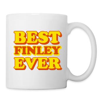 Finley Vorname lustiges Geschenk - Tasse - Weiß - Rechts