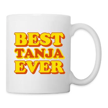 Tanja prénom cadeau drôle - Mug blanc - blanc - Droite