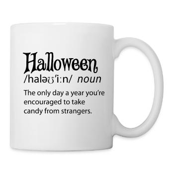 Halloween Funny Dictionary Définition - Mug blanc - blanc - Droite