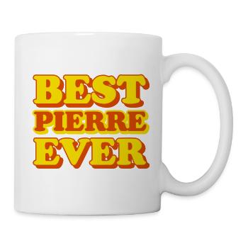 Pierre Vorname Lustiges Geschenk - Tasse - Weiß - Rechts