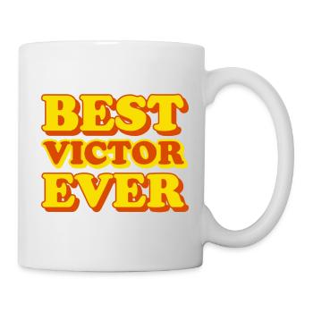 Victor First Name Funny Gift - Mug - white - Right