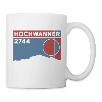Berg Hochwanner Bergtour Skitour Normalweg Wandern - Tasse - Weiß - Rechts