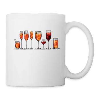 Drinks orange, Gläser, Barkeeper, Cocktail - Tasse - Weiß - Rechts