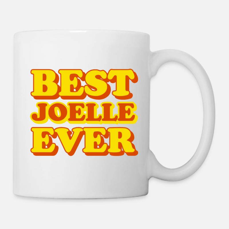 Joëlle Prénom Drôle de cadeau - Mug blanc - blanc