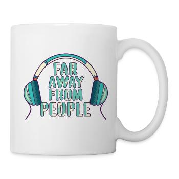Kopfhörer - Tasse - Weiß - Rechts