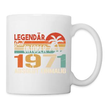 Legenden werden im Oktober 1971 geboren - 1971 - Tasse - Weiß - Rechts