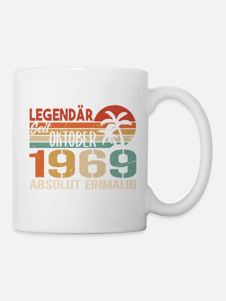 Legenden werden im Oktober 1969 geboren - 1969 - Tasse - Weiß