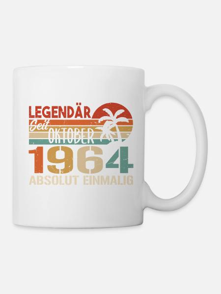 Legenden werden im Oktober 1964 geboren - 1964 - Tasse - Weiß