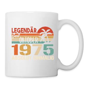 Legenden werden im Oktober 1975 geboren - 1975 - Tasse - Weiß - Rechts