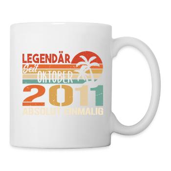 Legenden werden im Oktober 2011 geboren - 2011 - Tasse - Weiß - Rechts