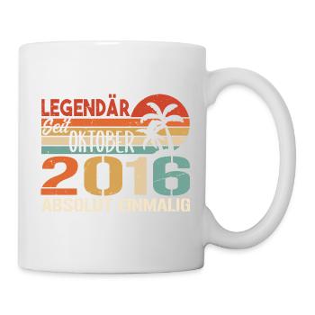 Legenden werden im Oktober 2016 geboren - 2016 - Tasse - Weiß - Rechts