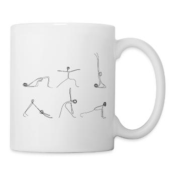 Yoga Posen Guide - For Yoga Nerds - Tasse - Weiß - Rechts