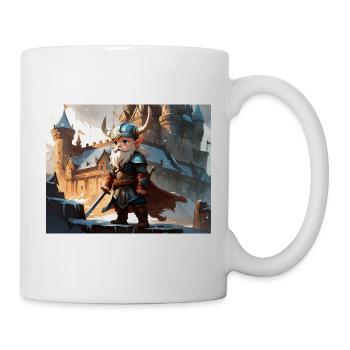 adorable cute chibi viking - Mug - white - Right