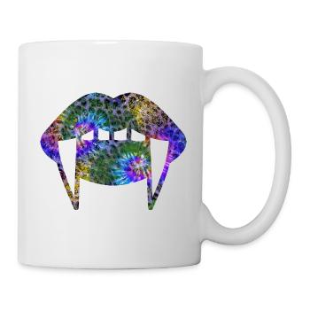Groovy Vampirelips Bleu Violet - Mug blanc - blanc - Droite