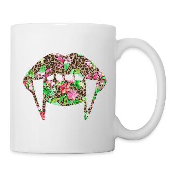 Groovy Vampirelips Leopard Pink - Mug - white - Right