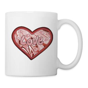 Liebe - Tasse - Weiß - Rechts