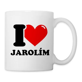 I love jarolím Vorname - Tasse - Weiß - Rechts