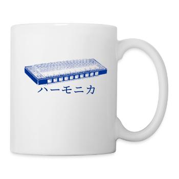 Harmonica Blues Japanese - Tasse - Weiß - Rechts