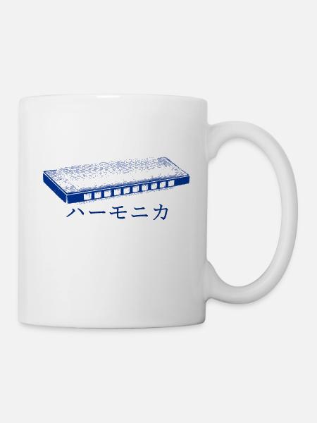 Harmonica Blues Japanese - Tasse - Weiß