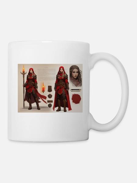 Rotkäppchen-Mädchen - Tasse - Weiß