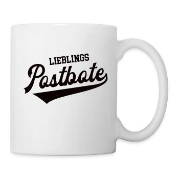 Lieblings Postbote Briefträger Danke Zusteller - Tasse - Weiß - Rechts