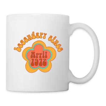 Légendaire depuis avril 1972 Anniversaire Rétro - Mug blanc - blanc - Droite